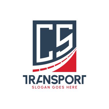 Harf CS Nakliye Logosu Tasarımı. Modern CS Kargo, Ulaştırma Şirketi ve Filo İşletmeleri Logosu