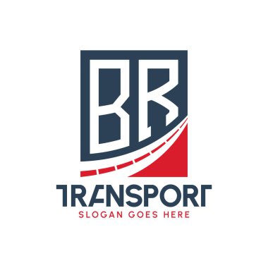 Harf BR Nakliye Logosu Tasarımı. Modern BR Taşımacılık, Ulaştırma Şirketi ve Filo İşletmeleri Logosu