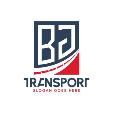 Harf BJ Nakliye Logosu Tasarımı. Modern BJ Kargo, Ulaştırma Şirketi ve Filo İşletmeleri Logosu