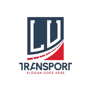 LU Taşımacılık Logosu Tasarımı. Modern LU Kargo Logosu, Nakliye Şirketi ve Filo İşletmeleri