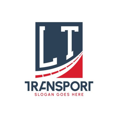 LT Taşımacılık Logosu Tasarımı. Modern LT Karayolu Teslimat, Ulaştırma Şirketi ve Filo İşletmeleri Logosu