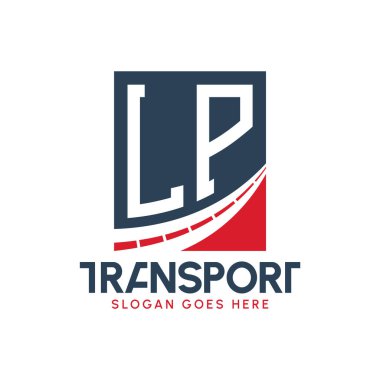 LP Taşımacılık Logosu Tasarımı. Modern LP Kargo Logosu, Ulaştırma Şirketi ve Filo İşletmeleri
