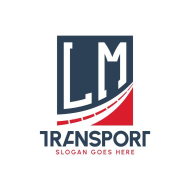 LM Taşımacılık Logosu Tasarımı. Modern LM Kargo, Ulaştırma Şirketi ve Filo İşletmeleri Logosu