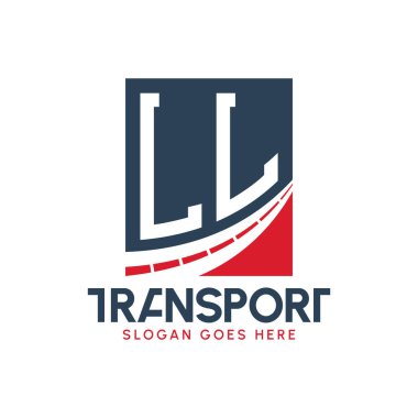 Harf II Nakliye Logosu Tasarımı. Modern LL Taşımacılık Logosu, Nakliye Şirketi ve Filo İşletmeleri