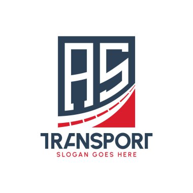 AS Taşımacılık Logosu Tasarımı. Modern AS Karayolu Taşımacılık, Nakliye Şirketi ve Filo İşletmeleri Logosu