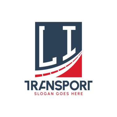 LI Nakliye Logosu Tasarımı. Modern LI Road Teslimat Logosu, Ulaştırma Şirketi ve Filo İşletmeleri