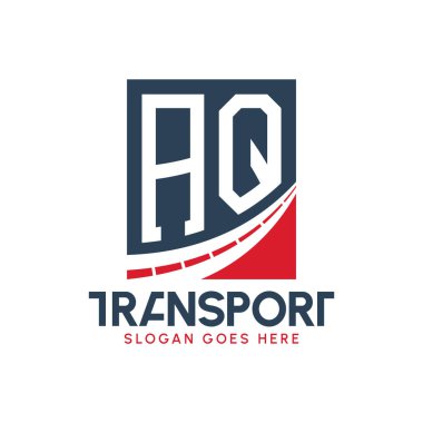 Mektup El Kaide Taşımacılık Logosu Tasarımı. Modern AQ Karayolu Teslimat Logosu, Ulaştırma Şirketi ve Filo İşletmeleri