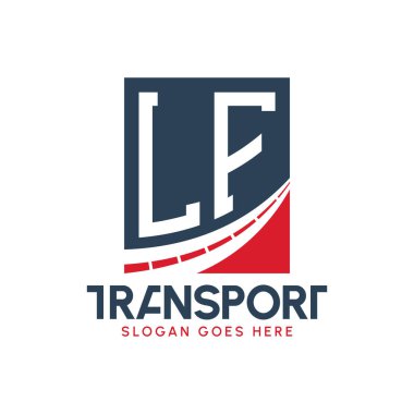 LF Taşımacılık Logosu Tasarımı. Modern LF Kargo, Ulaştırma Şirketi ve Filo İşletmeleri Logosu