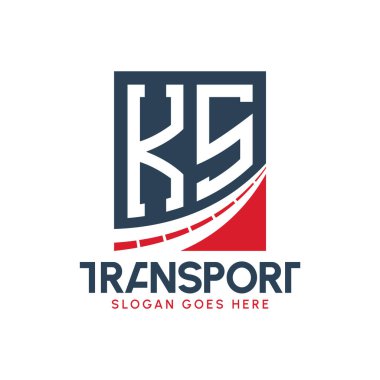 K.S. Taşımacılık Logosu Tasarımı. Modern KS Kargo, Ulaştırma Şirketi ve Filo İşletmeleri Logosu