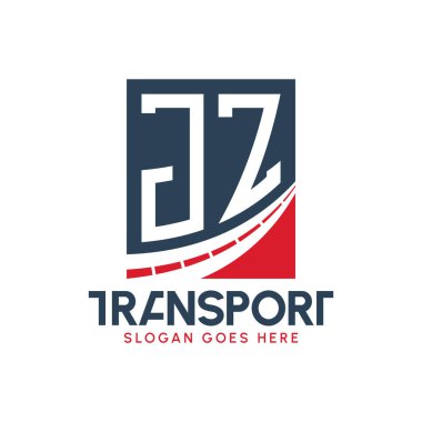 Harf JZ Nakliye Logosu Tasarımı. Modern JZ Taşımacılık, Ulaştırma Şirketi ve Filo İşletmeleri Logosu