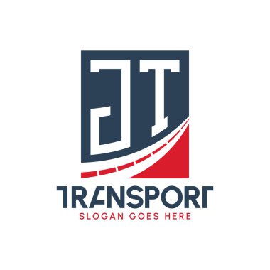 Harf JT Nakliye Logosu Tasarımı. Modern JT Taşımacılık, Nakliye Şirketi ve Filo İşletmeleri Logosu