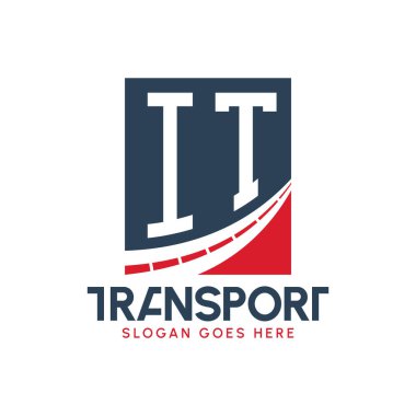Letter IT Taşımacılık Logosu Tasarımı. Modern IT Taşımacılık, Ulaştırma Şirketi ve Filo İşletmeleri Logosu