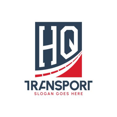 Mektup Karargahı Nakliye Logosu Tasarımı. Modern Karayolu Teslimat Logosu, Ulaştırma Şirketi ve Filo İşletmeleri