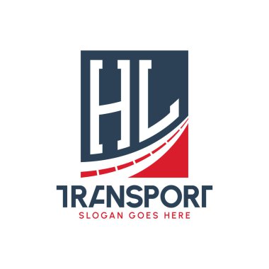 Harf HL Nakliye Logosu Tasarımı. Modern HL Kargo, Ulaştırma Şirketi ve Filo İşletmeleri Logosu