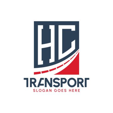 Harf HC Nakliye Logosu Tasarımı. Modern HC Kargo, Ulaştırma Şirketi ve Filo İşletmeleri Logosu