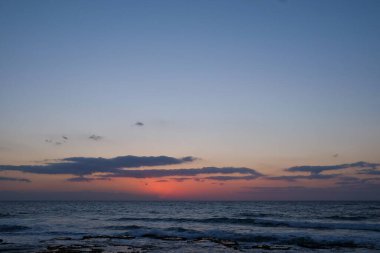 Akdeniz kıyılarında gün batımı, İsrail