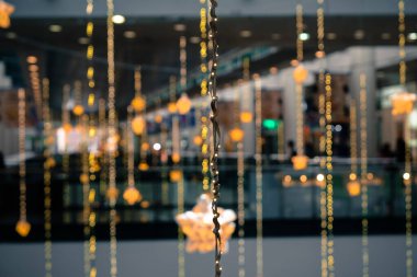 Bokeh ve ışıklarla bulanık arkaplan