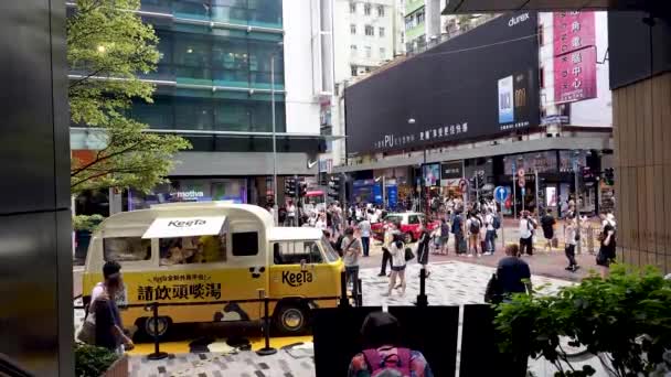 香港のモンコクの街並み — ストック動画