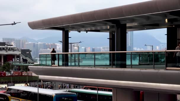香港尖沙咀的市区景观 — 图库视频影像