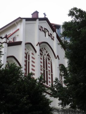 Hong Kong, Çin - Düzenbaz 22 2023: Hop Yat Kilisesi, Çin 'deki İsa Kilisesi.
