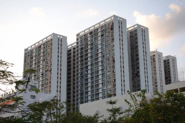 Hong Kong, Çin - 14 Ocak 2024: Shek Wai Kok Konağı.