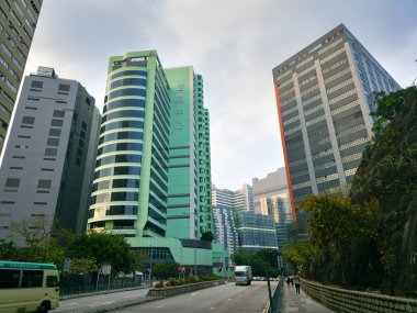 Hong Kong, Çin - 20 Ocak 2024 Kwai Chung fabrikası Kwai Chung, Hong Kong 'da manzara manzarası inşa ediyor..