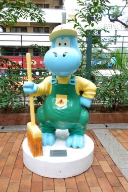 Hong Kong, Çin - 4 Şubat 2024: Sağlık Eğitim Sergisi ve Kaynak Merkezi 'nde 