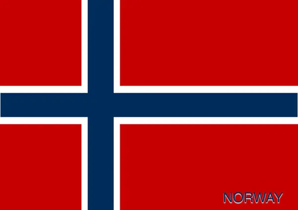 Okul için dünyanın bayrakları. İsmi, Norveç.