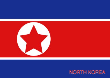 Kuzey Kore ya da Kore Demokratik Halk Cumhuriyeti 'nin okul, ülke bayrakları