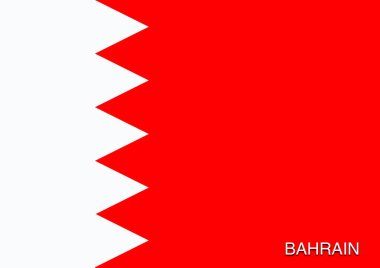 Okul için dünyanın bayrakları, adı Bahreyn.