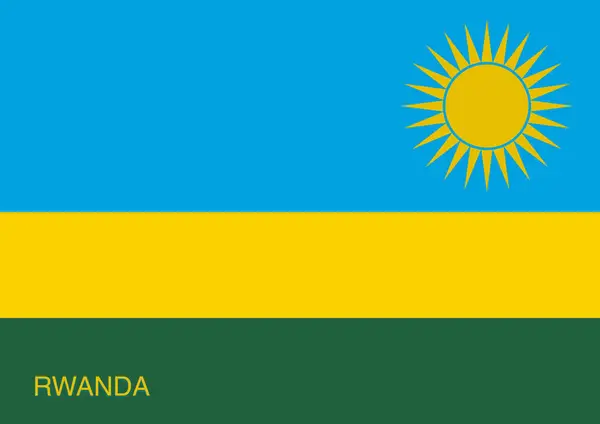 Okulun bayrakları, Country Ruanda ya da Rwanda Cumhuriyeti
