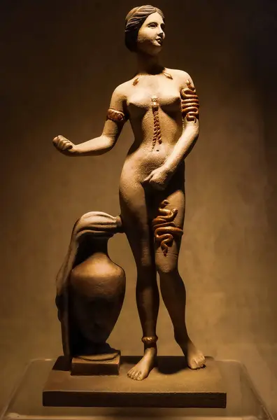 Meksika Şehri Dardanus Afrodit Heykeli. Ulusal Dünya Kültür Müzesi 'ne yerleştirilen Türkiye' nin Eriyen Kültür Çanağı Sergisi