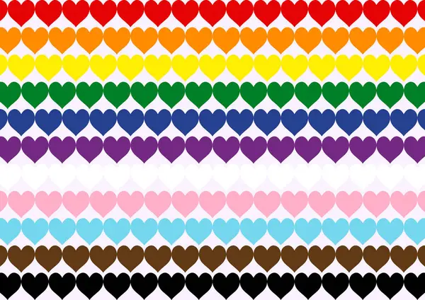 Gurur ayı, bayrak lgbt, kalpler, arka plan duvar kağıdı