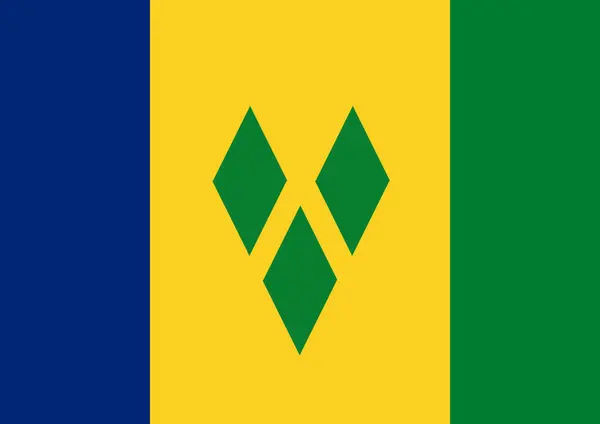 stock image Flags of the world for school, Country Saint Vincent and the Grenadines.