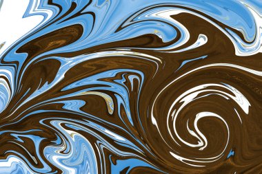 Sıvı mavi çizgiler desen çizimi. Yüksek kalite fotoğraf