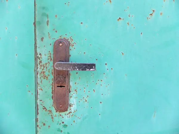 stock image Rusty doorknob. Rust background