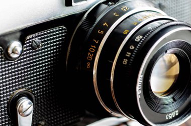 Klasik kamera yakın plan, detaylar