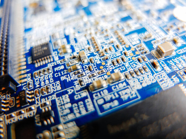 электронная плата крупным планом