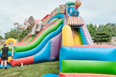 Auburn WA USA, 4 Temmuz 2025 - Auburn Kültür Programları Şehri, Hafta sonu çocuklar için cazibe