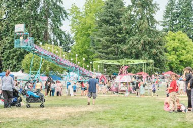 Auburn WA USA, 4 Temmuz 2025 - Auburn Kültür Programları Şehri, Hafta sonu çocuklar için cazibe