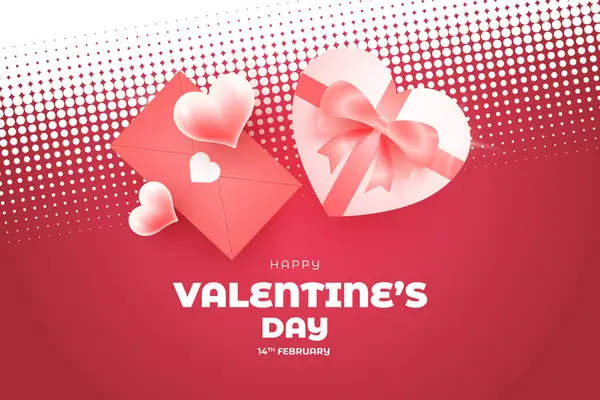 Šťastný Valentýn Láska Pozadí Valentýna Láska Dekorace — Stockový vektor