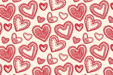 Vektör aşk şablonu, vektör el çizilmiş sevgililer günü şablonu, sevgililer günü geçmişi.