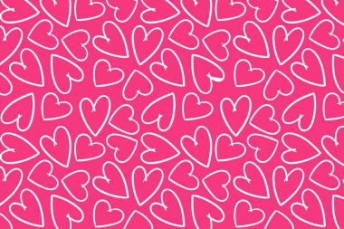 Vektör aşk şablonu, vektör el çizilmiş sevgililer günü şablonu, sevgililer günü geçmişi.