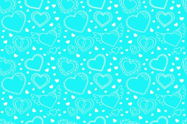 Vektör aşk şablonu, vektör el çizilmiş sevgililer günü şablonu, sevgililer günü geçmişi.