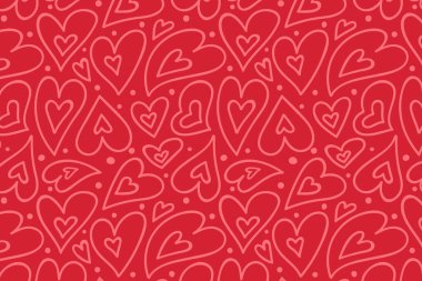 Vektör aşk şablonu, vektör el çizilmiş sevgililer günü şablonu, sevgililer günü geçmişi.