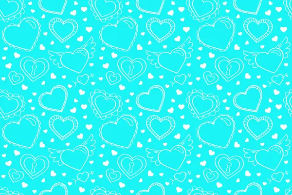 Vektör aşk şablonu, vektör el çizilmiş sevgililer günü şablonu, sevgililer günü geçmişi.