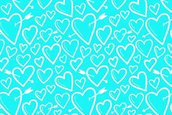 Vektör aşk şablonu, vektör el çizilmiş sevgililer günü şablonu, sevgililer günü geçmişi.