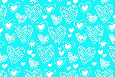 Vektör aşk şablonu, vektör el çizilmiş sevgililer günü şablonu, sevgililer günü geçmişi.