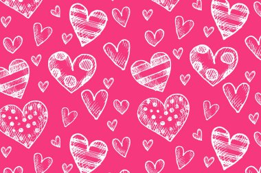 Vektör aşk şablonu, vektör el çizilmiş sevgililer günü şablonu, sevgililer günü geçmişi.