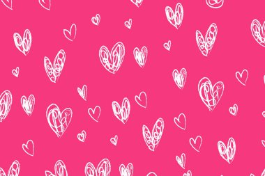 Vektör aşk şablonu, vektör el çizilmiş sevgililer günü şablonu, sevgililer günü geçmişi.